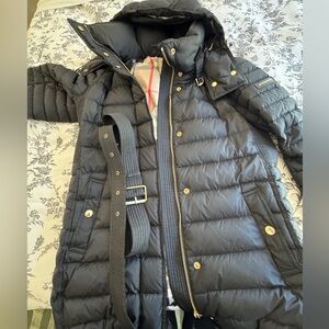 Burberry Winter Coat - Black with gold